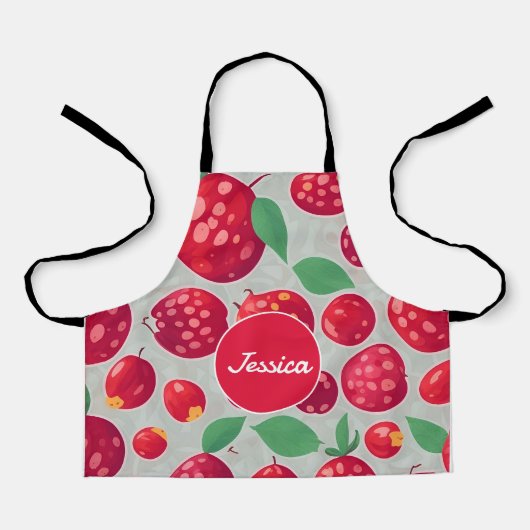 Cranberry Mozaïek Kleurrijk Gepersonaliseerd Patro Schort (Voorkant)
