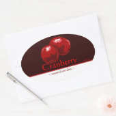 cranberry ovale Sticker (Envelop)