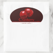 cranberry ovale Sticker (Tas)
