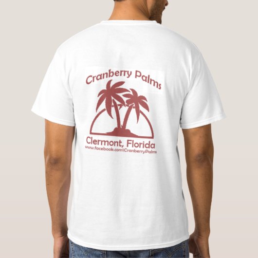 Cranberry Palms T-shirt (Achterkant)