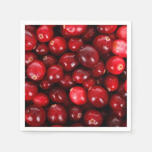 Cranberry-patroon Servetten (Voorkant)