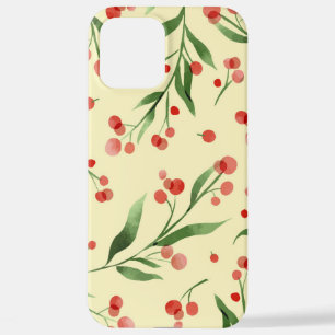 Cranberry Pattern Fruit and Natuur iPhone CASE iPhone 12 Pro Max Hoesje