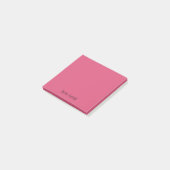 Cranberry Professioneel Minimalistisch Zwart Scrip Post-it® Notes (Schuin)