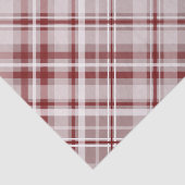 Cranberry rood wit diagonaal plaid tissuepapier (Detail)