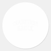 Cranberry Sauce Funny Thanksgiving Food Matching C Ronde Sticker (Voorkant)