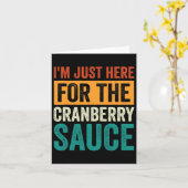 Cranberry Sauce Jellied Happy Thanksgiving in blik Kaart (Gele Bloem)