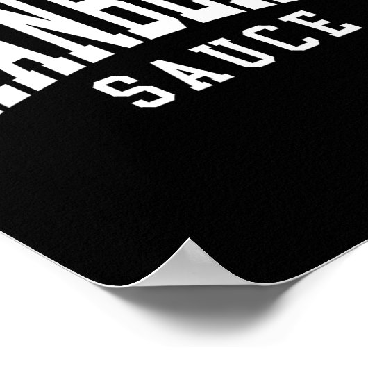 Cranberry Sauce Thanksgiving Cooking Funny Poster (Hoek)