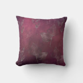 Cranberry Silver Leaf Pillow Kussen (Voorkant)