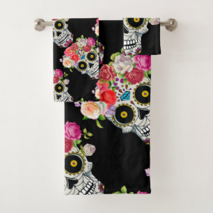 Crâne à fleurs