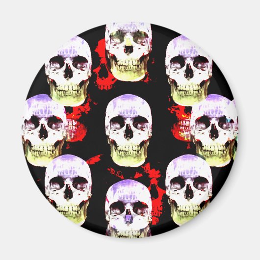 Crâne à grains aimant gothique (Devant)