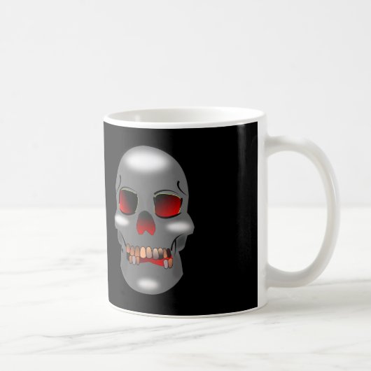 Crâne à grincer Mug (Droite)