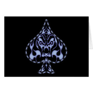 Crâne à pince à flamme bleu