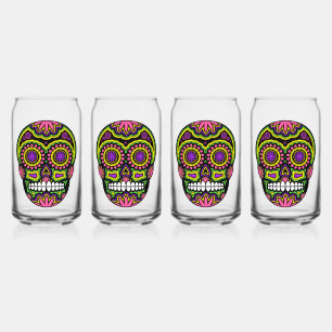 Crâne à sucre coloré