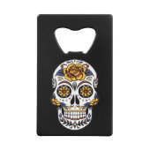 Crâne à sucre rose jaune sur noir (Dos)