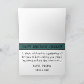 crâne amis carte d'anniversaire ballons de gâteau  (Intérieur)