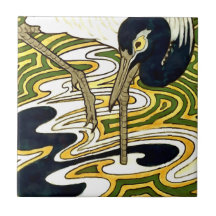 Crane and Columbine Neinhuis Tile Interpretatie