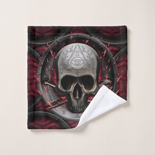 crâne Ars Longa Vita Brevis (Gant de toilette)