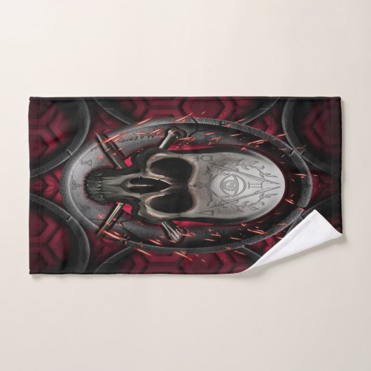 crâne Ars Longa Vita Brevis (Serviette à main)