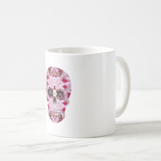 Crâne Art classique Mug (Devant droit)