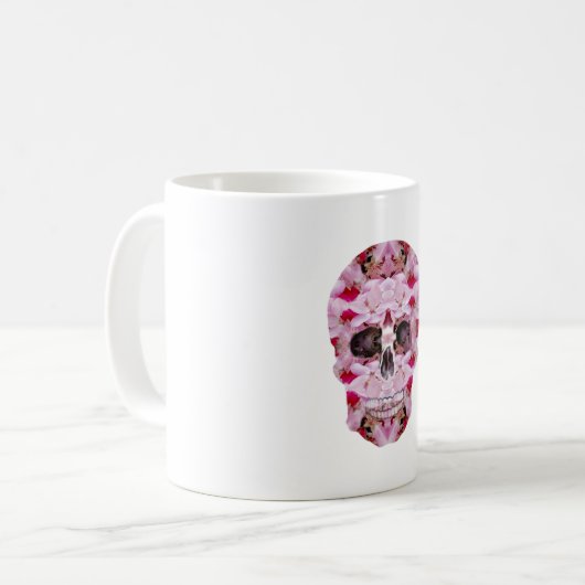 Crâne Art classique Mug (Devant gauche)