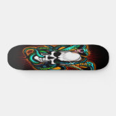 Crâne avec 2 Cobras Skateboard (Horz)