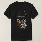 Crâne avec barbe classique TShirt classique TShirt (Design devant)