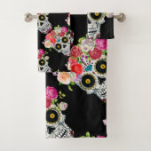 Crâne avec floral (En situation)