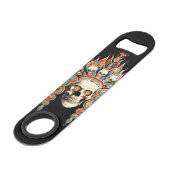 Crâne avec la coiffe tibétaine (Devant angulaire)