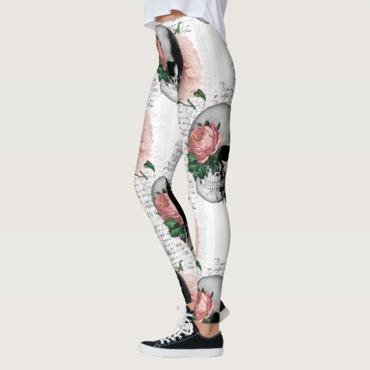 Crâne avec leggings roses (Gauche)