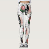 Crâne avec leggings roses (Devant)