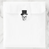Crâne avec Sticker Tophat (Sac)
