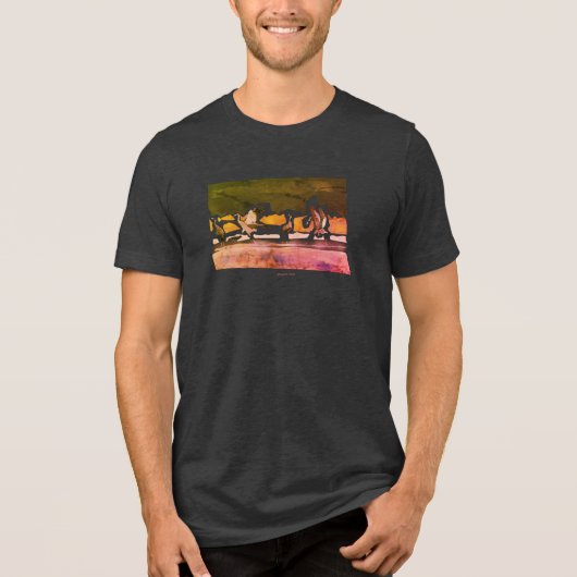 Crane Ballet  Tri-Blend Shirt (Voorkant)