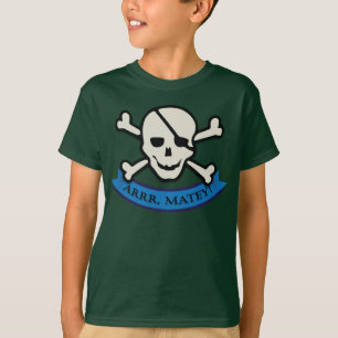 Crâne - Basique pour les enfants verts - T-shirt s