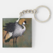 Crane Bird Sleutelhanger Gift (Achterkant)