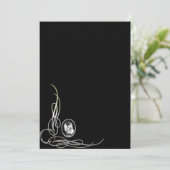 Crâne Cameo Gothique nuptiale Invitation (Debout devant)