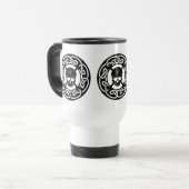 Crâne celtique et os croisés - tasse réutilisable (Devant gauche)