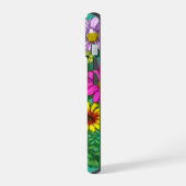 crâne coloré avec des fleurs (Côté gauche)