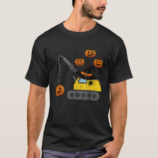 Crane Construction Truck Costume Toddler Kids Boys T-shirt