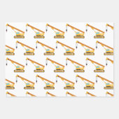 Crane Construction Truck Inpakpapier Vel (Voorkant 2)