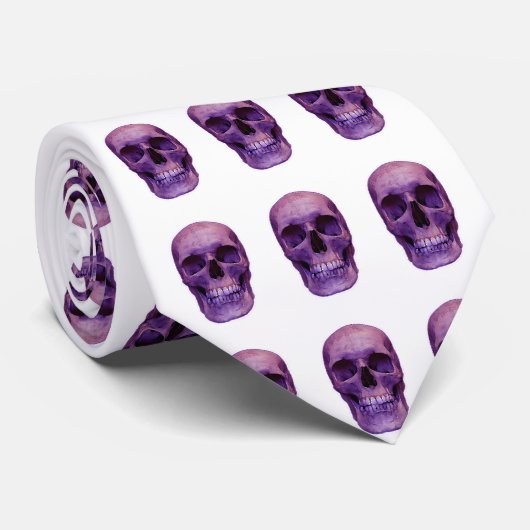 Crâne - Cravate d'art Imaginaire (Roulé)