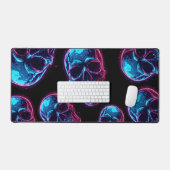 Crâne Cyberpunk Néon Synthwave Lueur Gamer Goth (Clavier et souris)