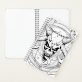 Crâne d'arcane divine de la mort Carnet blanc (À l'intérieur)