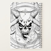 Crâne d'arcane divine de la mort Carnet blanc (Verso)