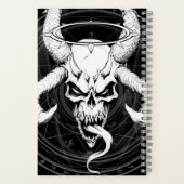 Crâne d'arcane divine de la mort Carnet noir (Verso)