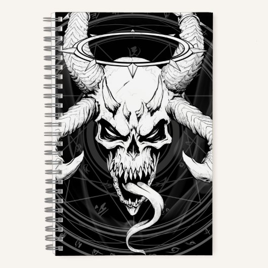 Crâne d'arcane divine de la mort Carnet noir (Recto)