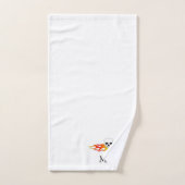 Crâne d'art fantastique et conception de monogramm (Serviette à main)