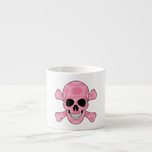 Crâne De Camouflage Rose Et Mug De Crossbones
