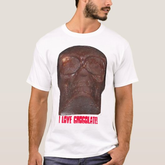 Crâne de chocolat ! T-shirt 6 noir (Devant)
