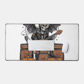 Crâne de citrouille de roche gravure vintage Hallo (Clavier et souris)