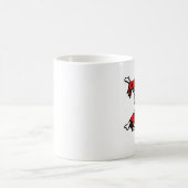 Crâne de déchets de gisement de pétrole et tasse (Centre)